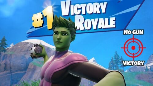 BEAST BOY'S FORTNITE DOMINATION! NO GUNS VICTORY ROYALE!
